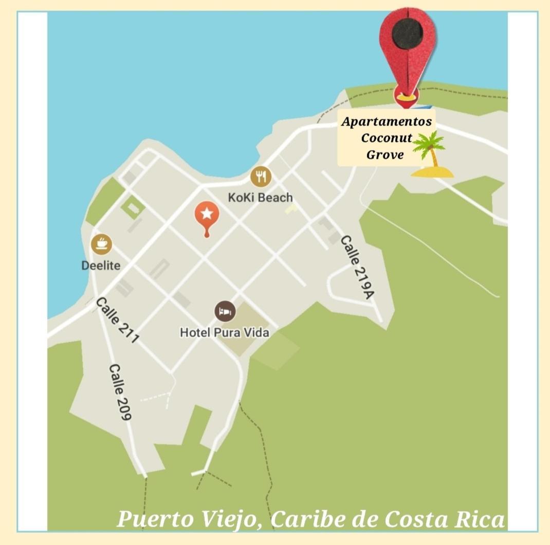 Cabinas Coconut Grove Puerto Viejo de Talamanca Bagian luar foto